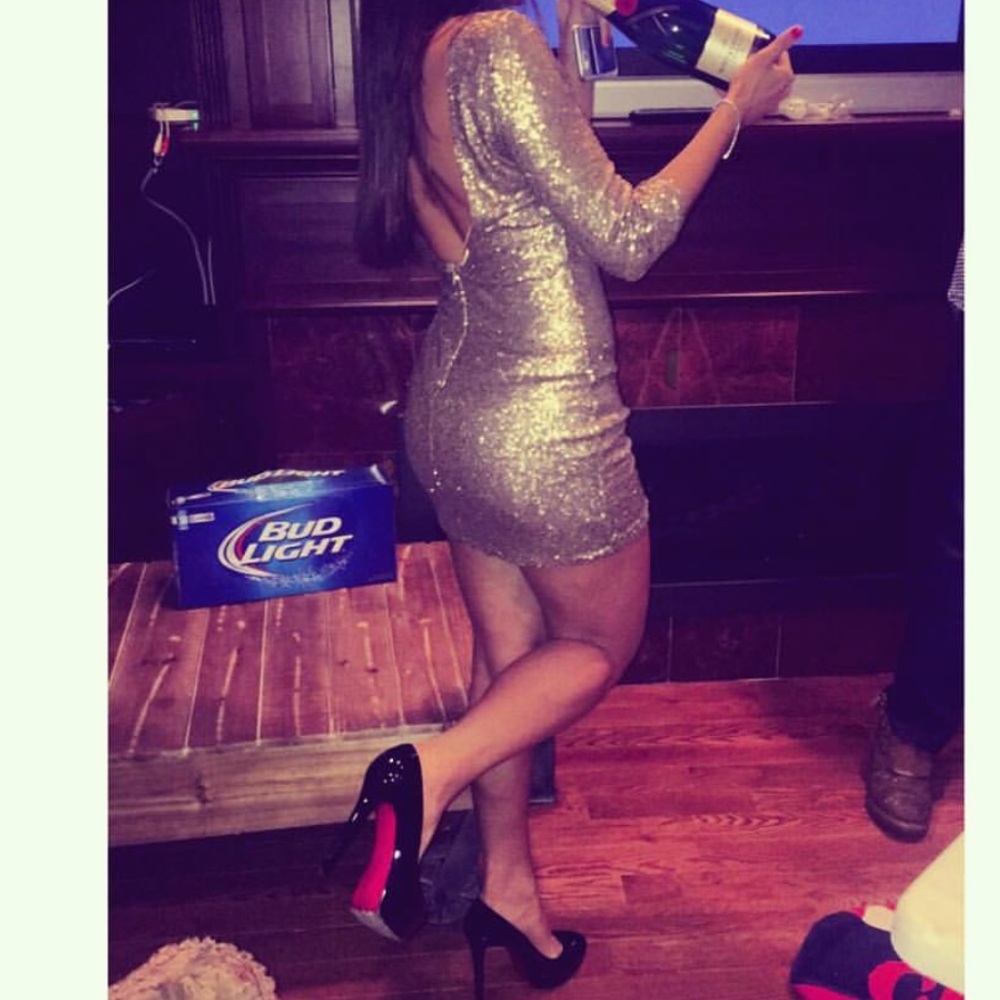 Gold dress